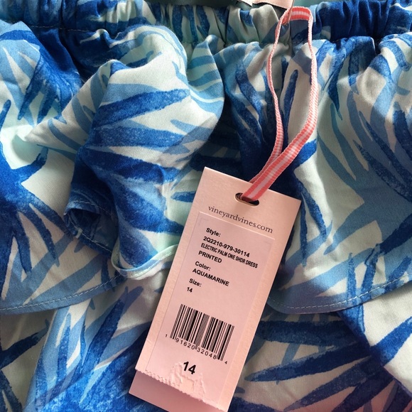 Vineyard vines Electric Palm High-Low Maxi Dress - Picture 7 of 8